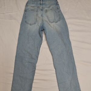 GAP Women's Straight Leg Jeans in Light Blue